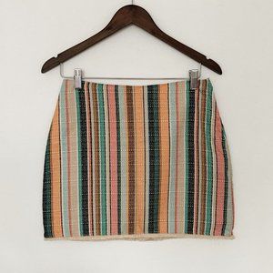 H&M Multicolored Lined Mini Skirt Size 8